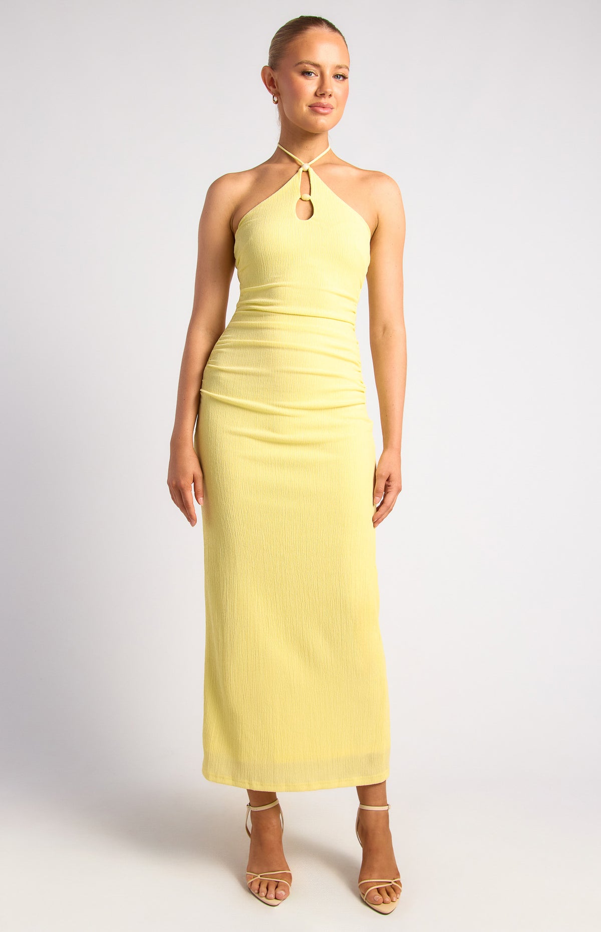Sinead Halter Dress - Butter