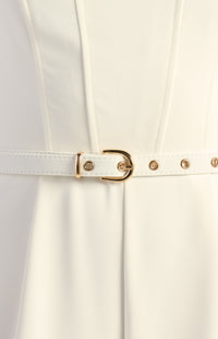 Romana Halter Jumpsuit - White