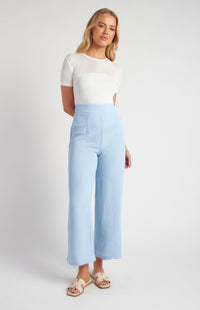 Londyn Wide Leg Pants - Pale Blue