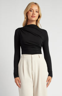 Jagger Long Sleeve Top - Black