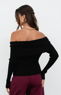 Sahara Long Sleeve Top - Black