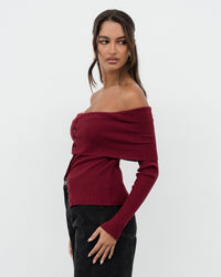 Sahara Long Sleeve Top - Wine