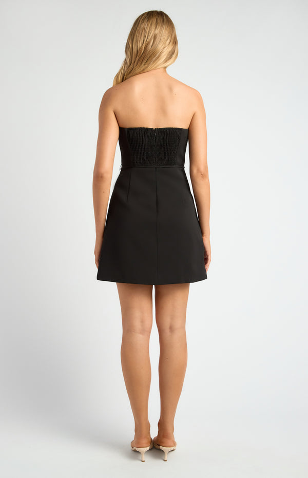 Agatha Mini Dress - Black