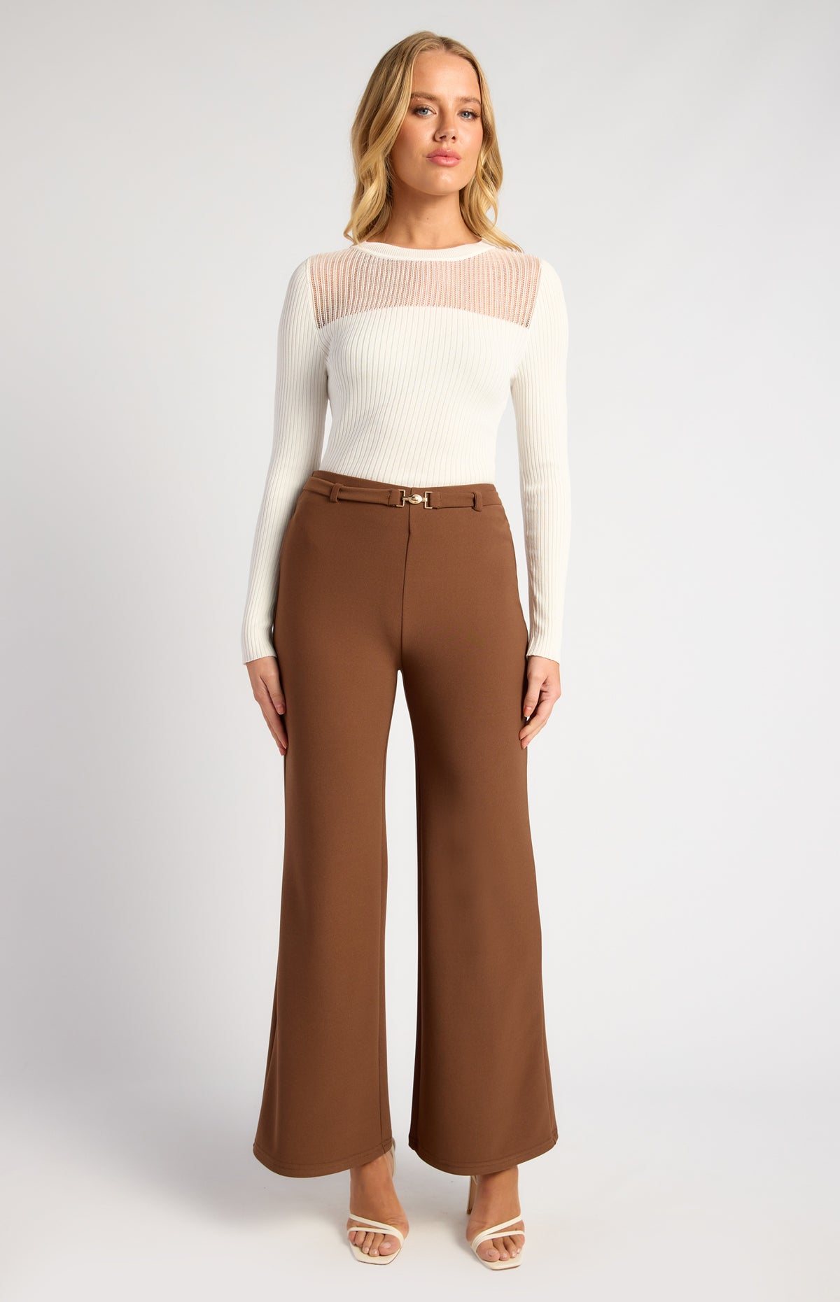 Liah Long Sleeve Top - White