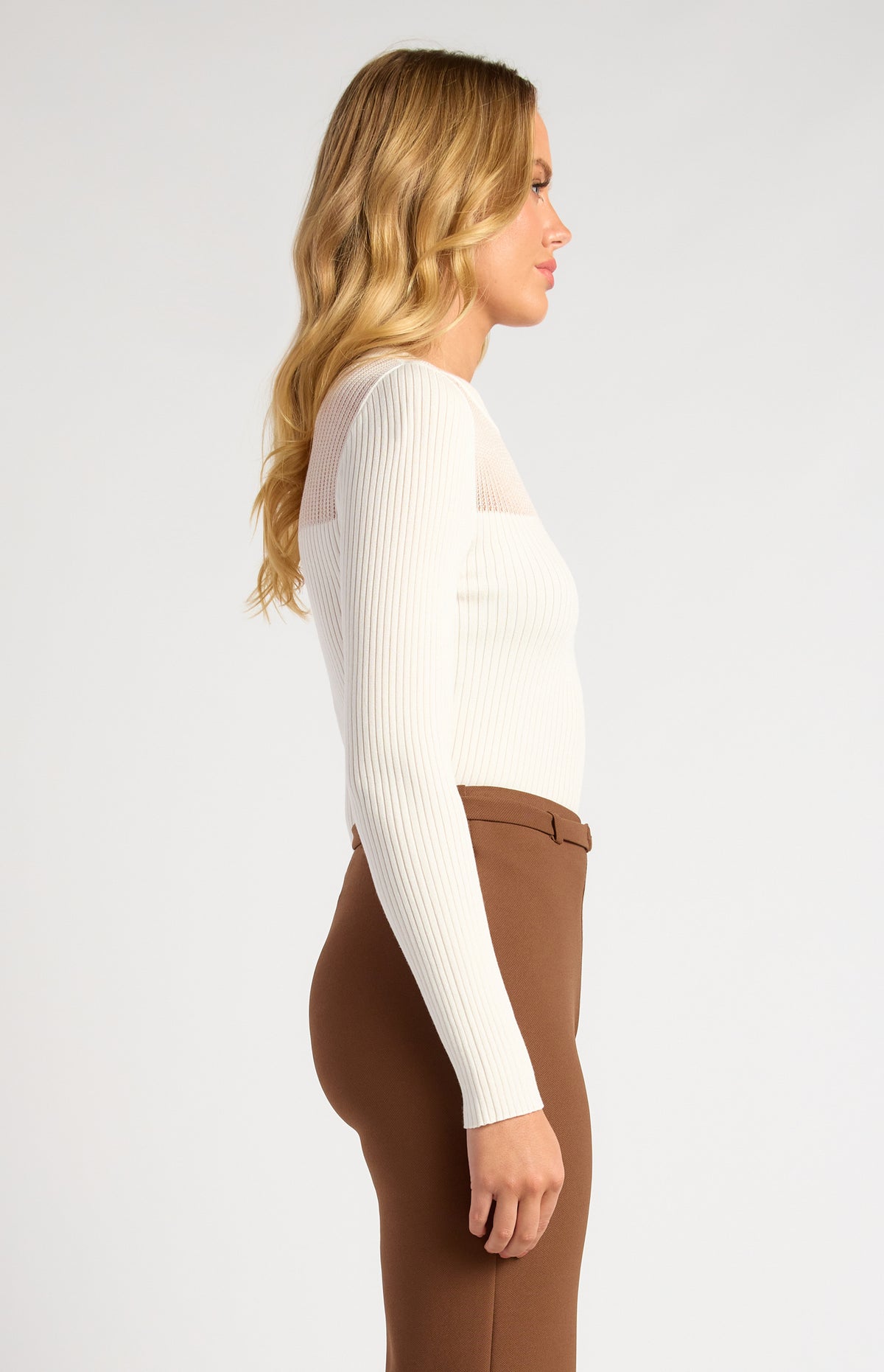Liah Long Sleeve Top - White