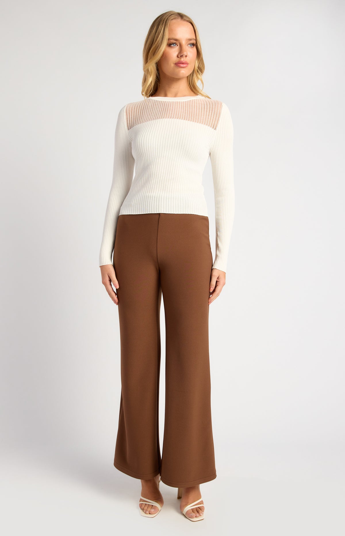 Liah Long Sleeve Top - White