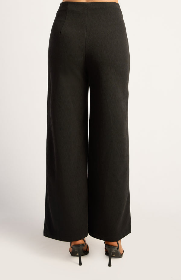 Abril High Waisted Pants - Black
