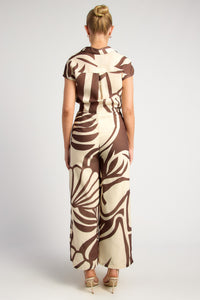 Chapel Top & Pants Set - Espresso