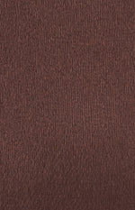 Veno Long Sleeve, Boat Neckline, Stretchy Jersey Bodysuit - Chocolate