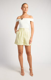 Lawson Off-Shoulder Bodysuit - White