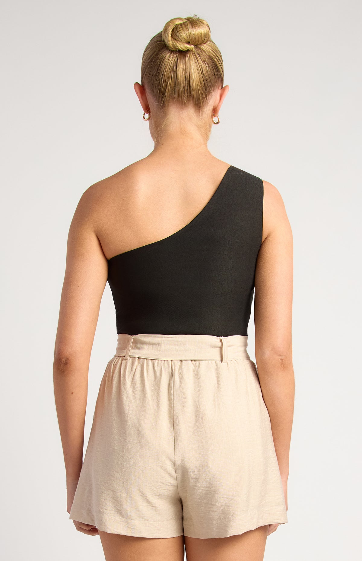 Marline One Shoulder Top - Black