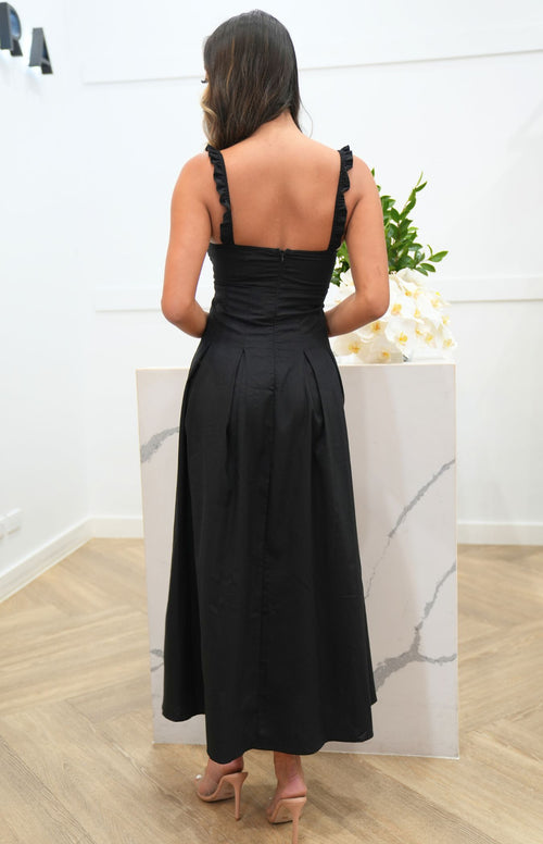 Leona Maxi Dress - Black