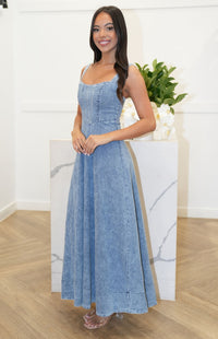 Sydnee Maxi Dress - Denim