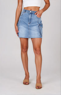 Renata Mini Skirt - Denim