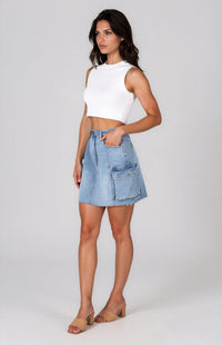 Renata Mini Skirt - Denim