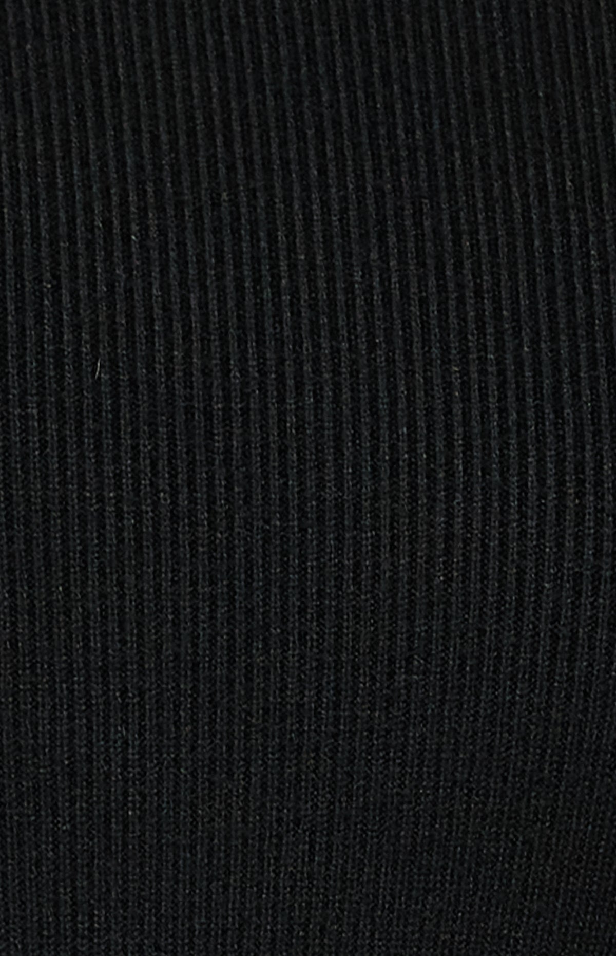 Bindy Bubble Sleeve Knit Midi Dress - Black