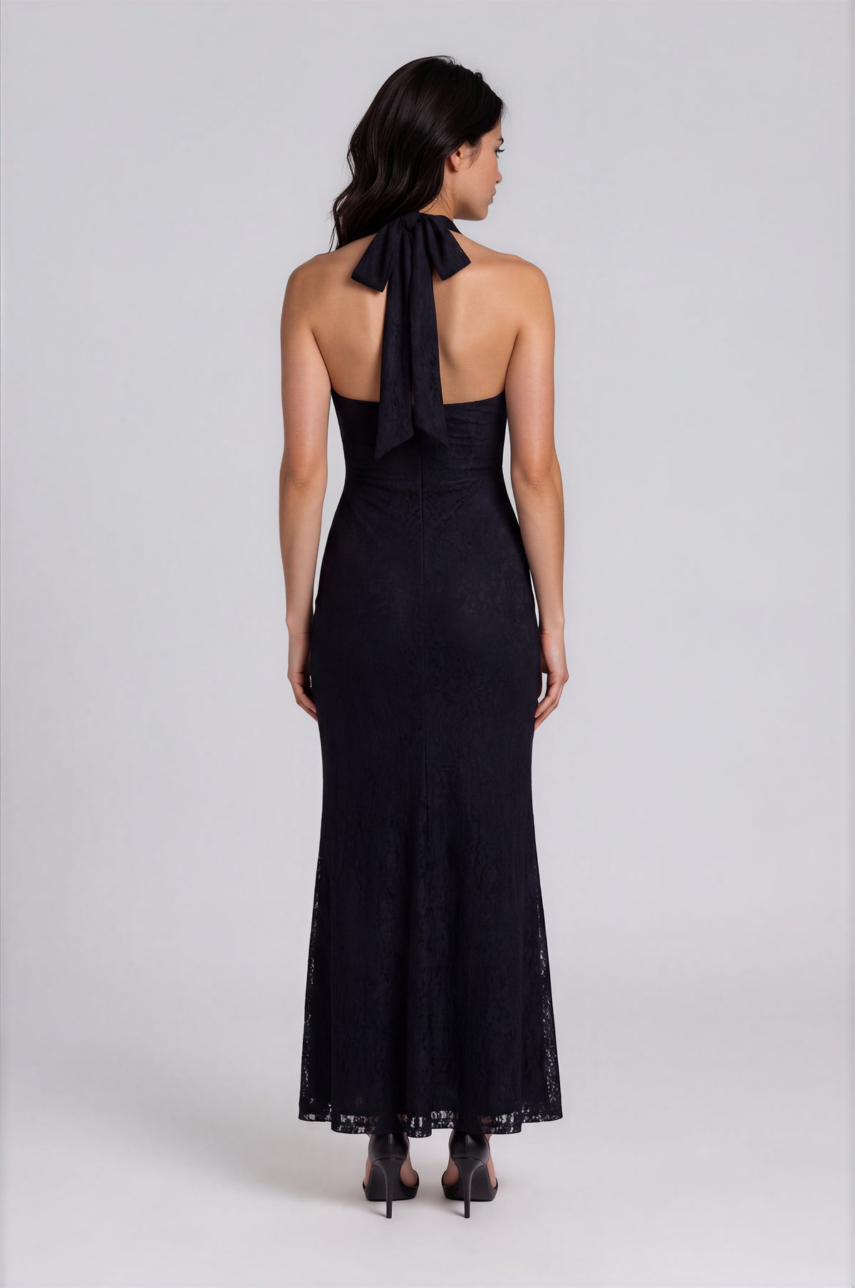 Fenella Maxi Dress - Black Lace