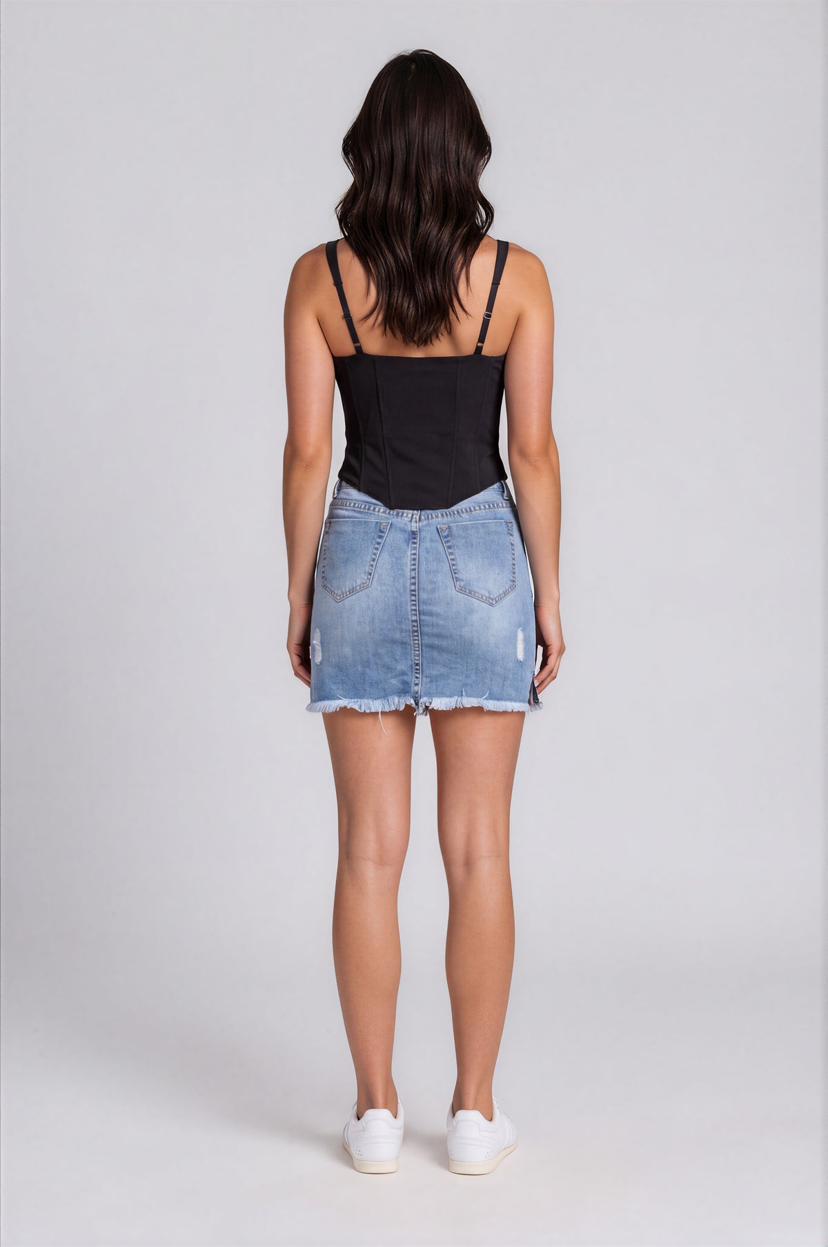 Addison Mini Skirt - Denim