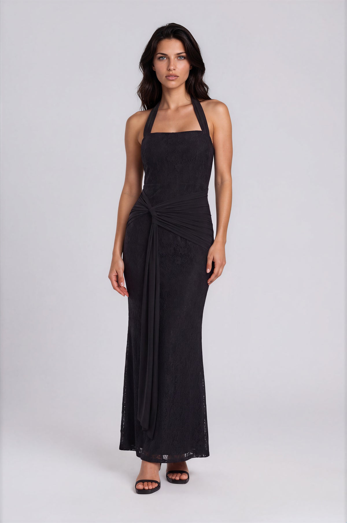 Fenella Maxi Dress - Black Lace