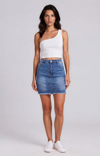 Dina Mini Skirt - Denim