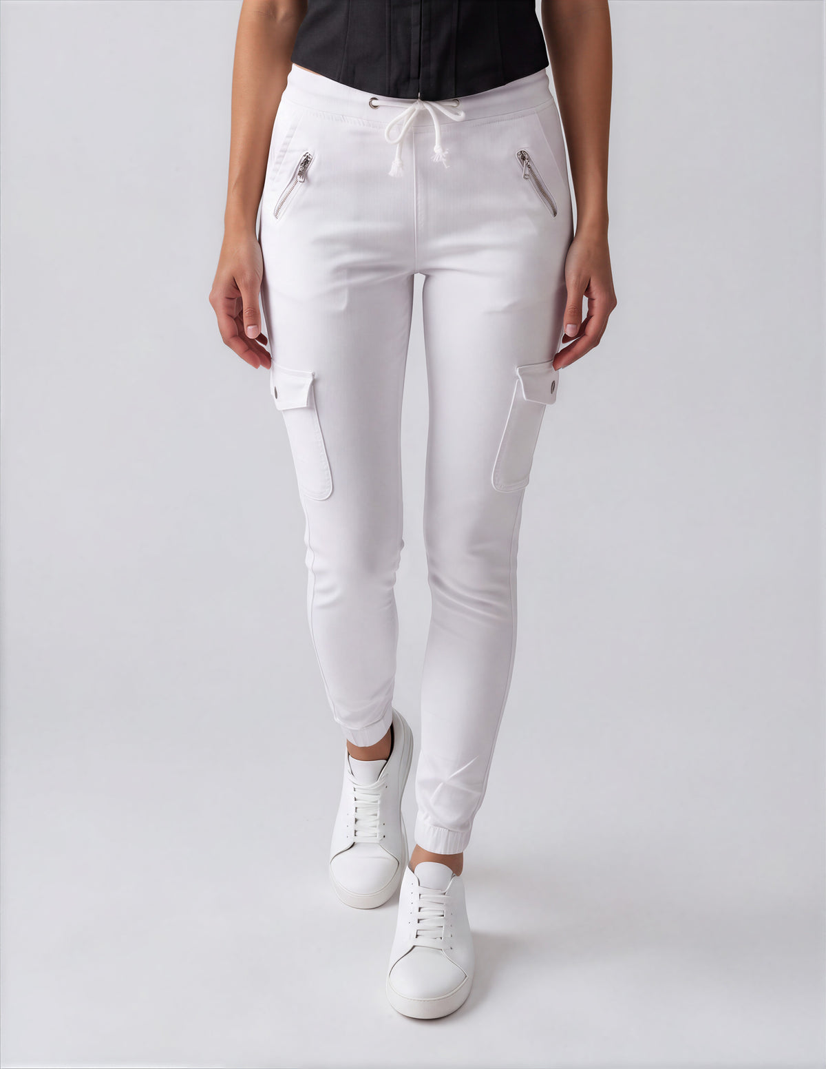 Frankie Cargo Jeans - White