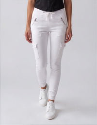 Frankie Cargo Jeans - White