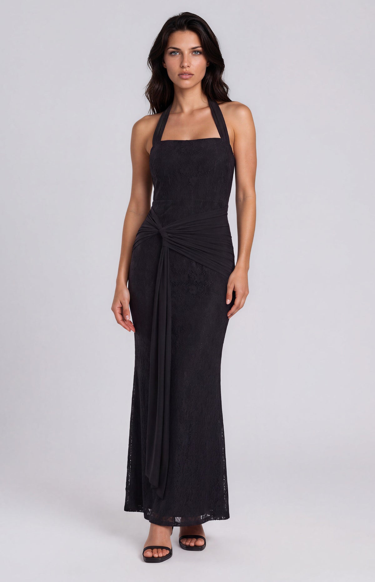 Fenella Maxi Dress - Black Lace