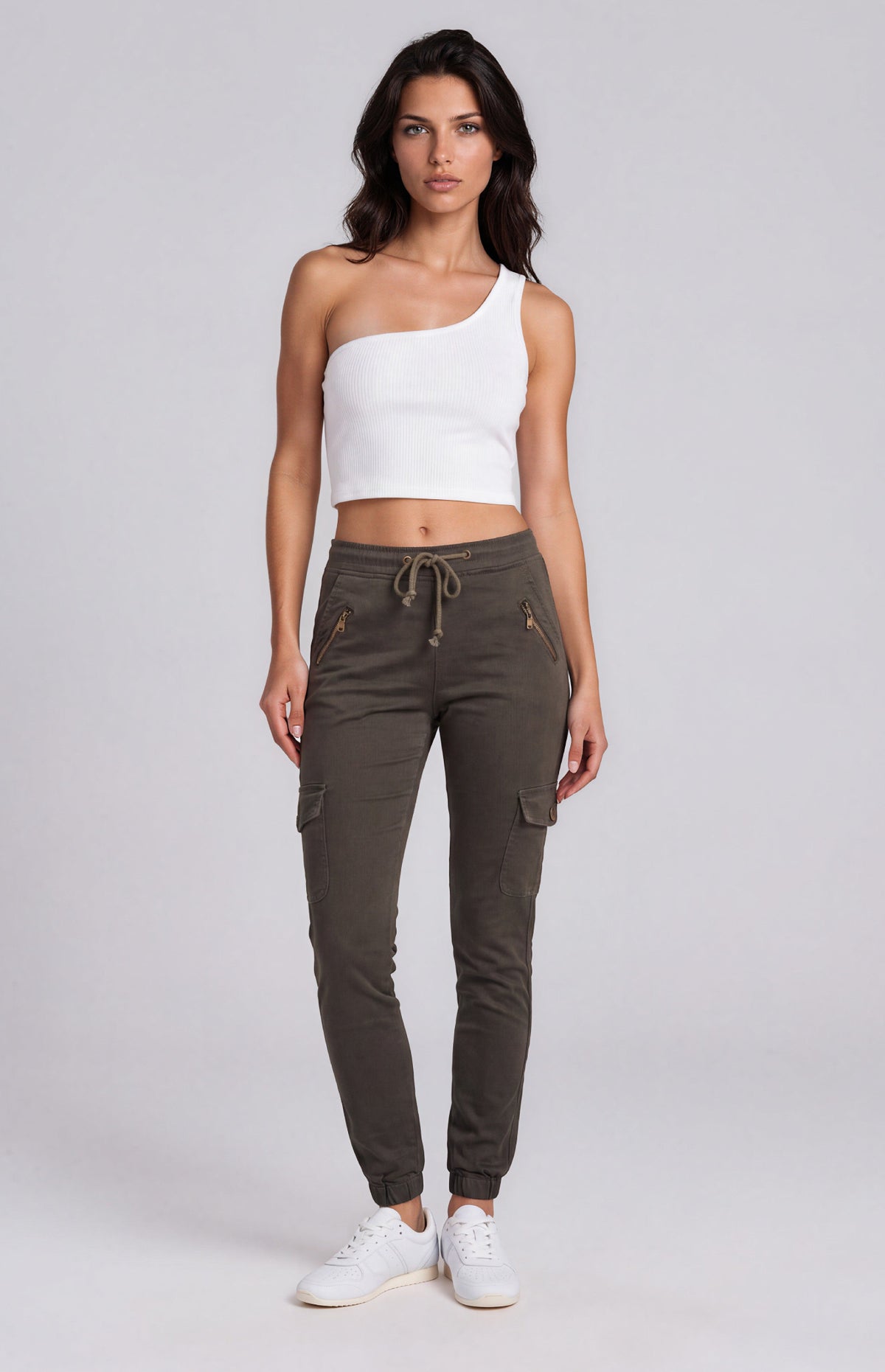 Frankie Cargo Jeans - Khaki