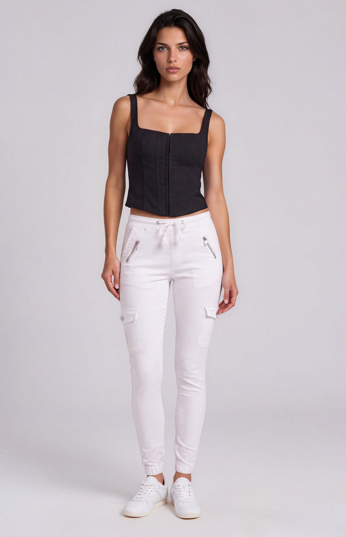 Frankie Cargo Jeans - White