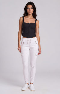 Frankie Cargo Jeans - White