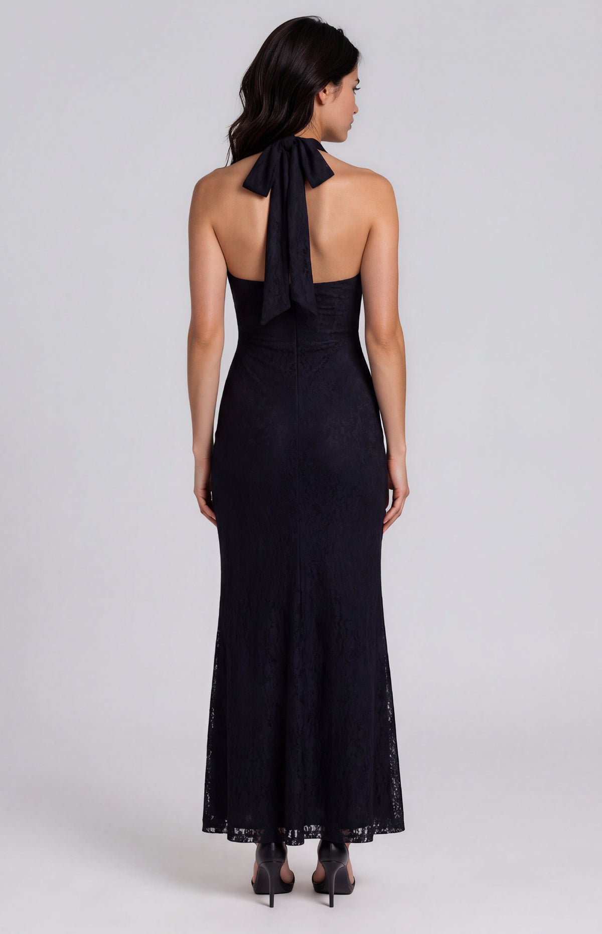 Fenella Maxi Dress - Black Lace