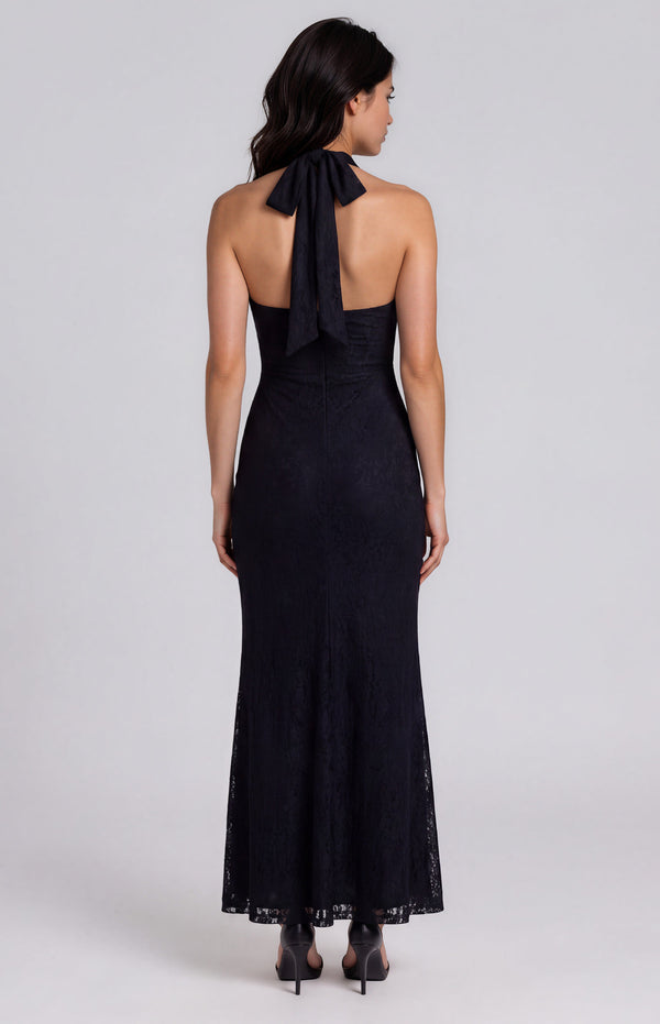 Fenella Maxi Dress - Black Lace