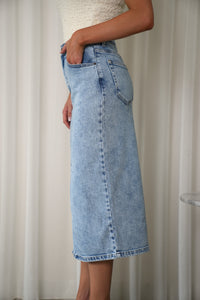 Avoca Midi Skirt - Denim