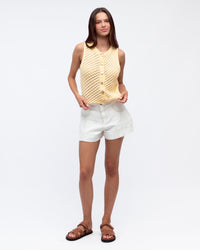 Paulo Sleeveless Knit Top - Butter