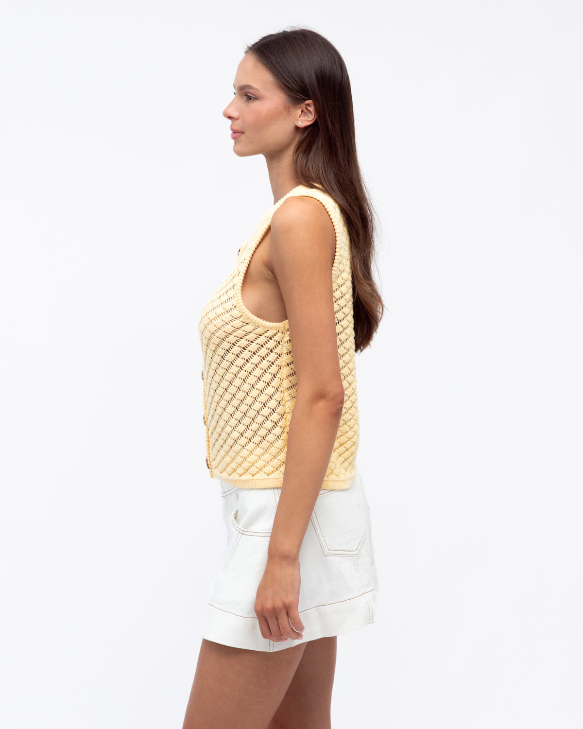 Paulo Sleeveless Knit Top - Butter