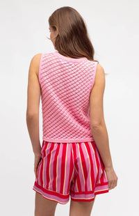 Paulo Sleeveless Knit Top - Pink