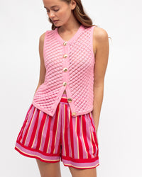 Paulo Sleeveless Knit Top - Pink