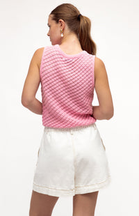 Paulo Sleeveless Knit Top - Pink