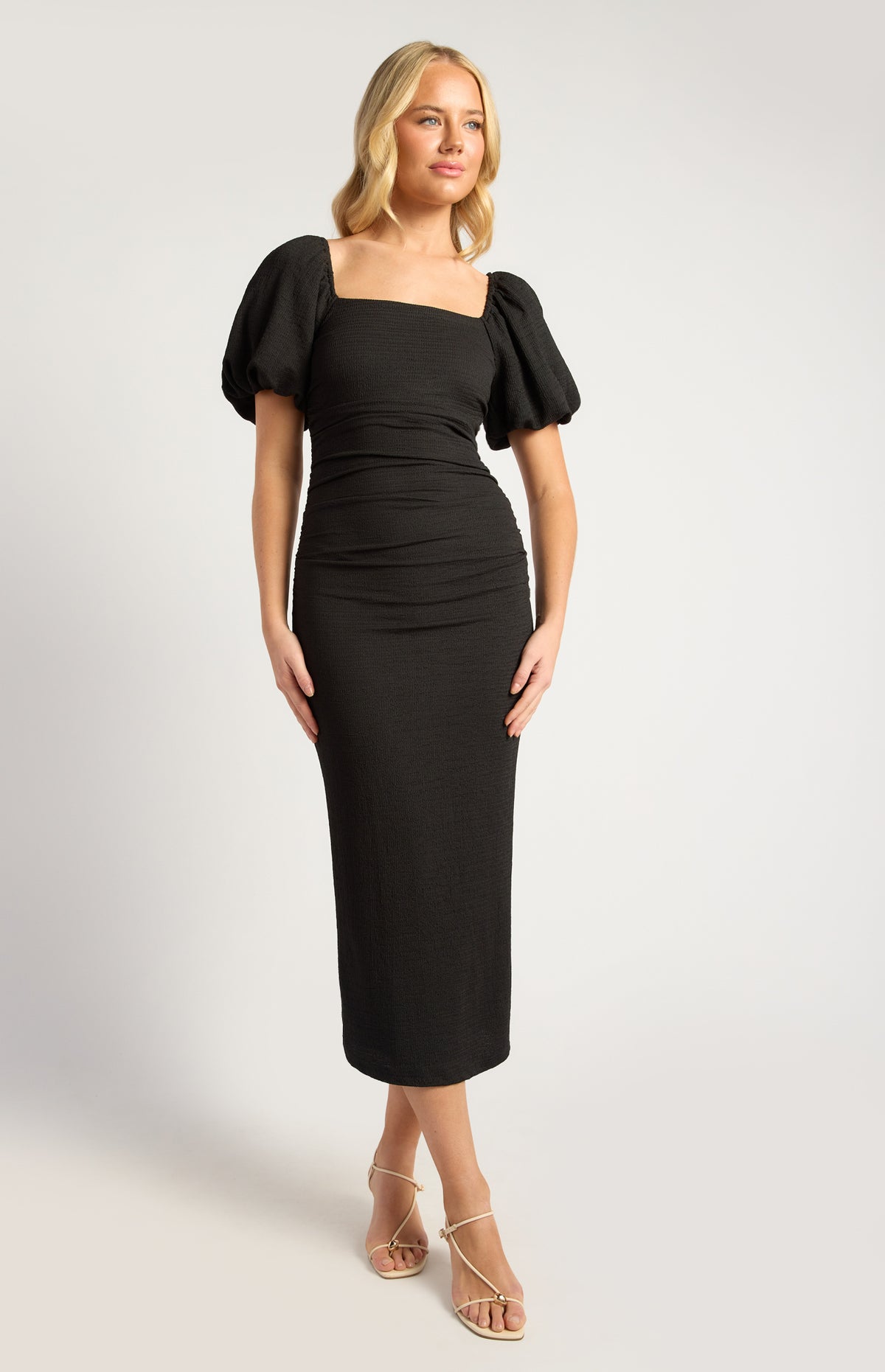 Elma Midi Dress - Black