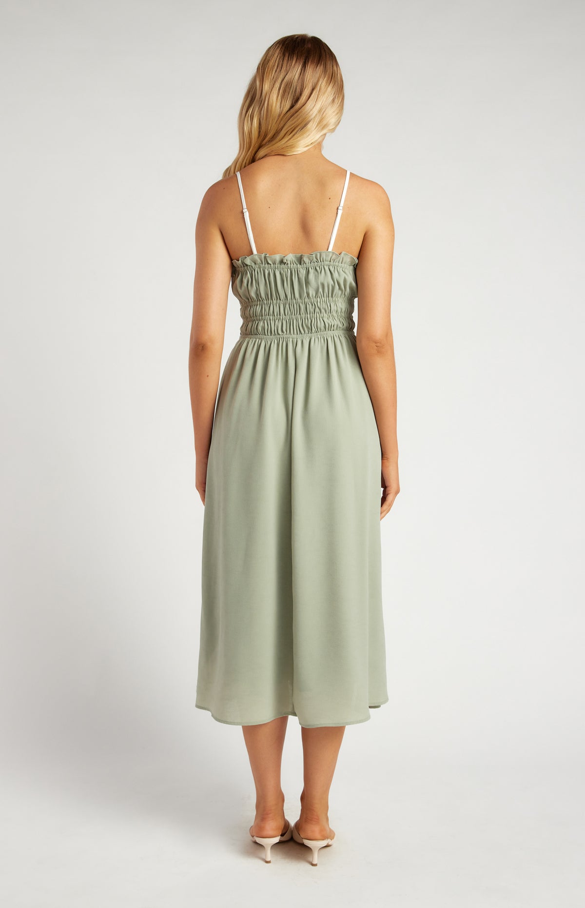 Santiago Bow Midi Dress - Sage