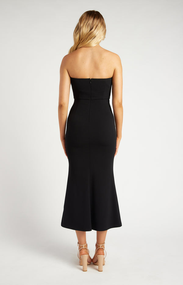 Esther Strapless Maxi Dress - Black