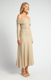 Florienne Off Shoulder Maxi Dress - Oat