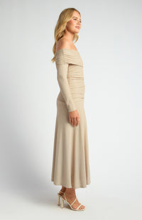 Florienne Off Shoulder Maxi Dress - Oat