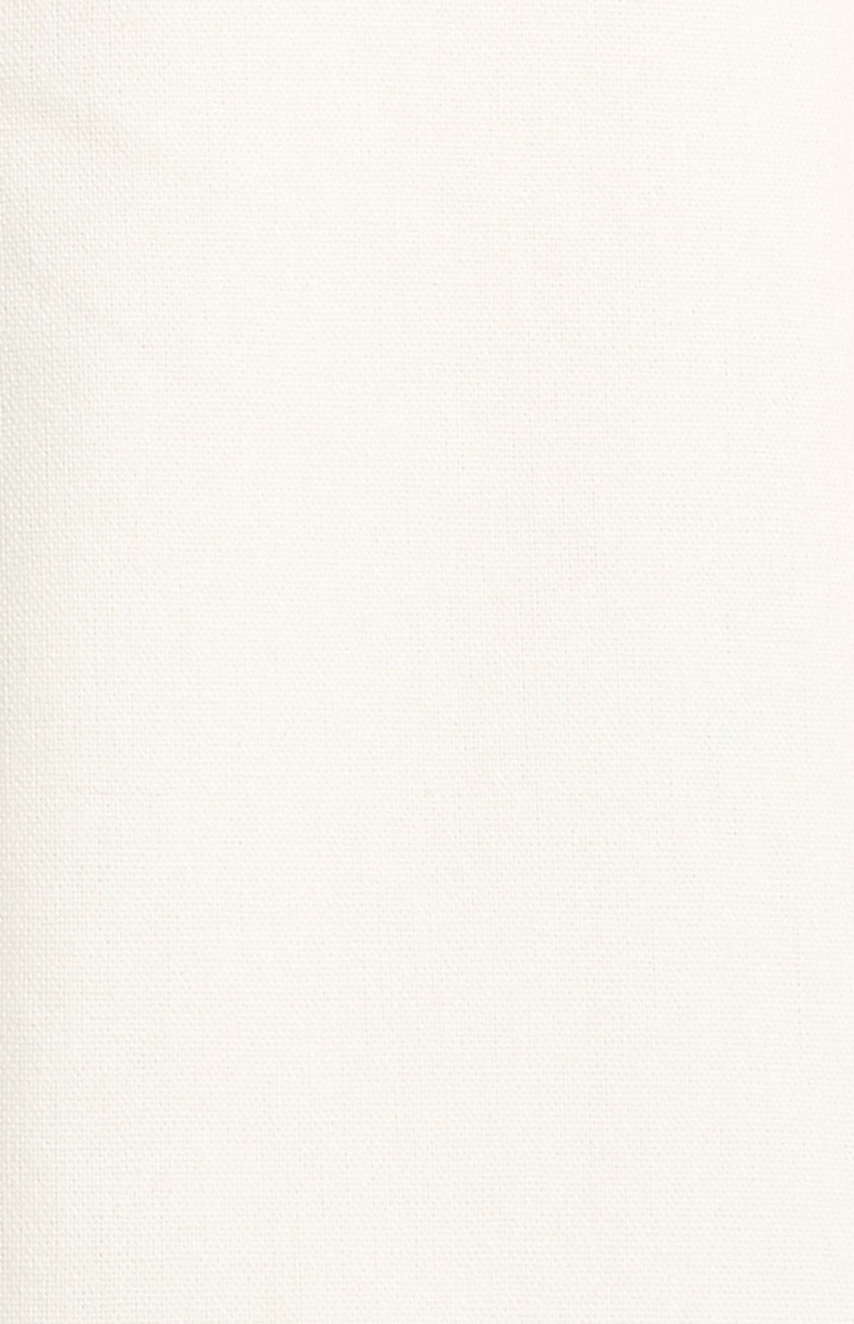 Miguel Cotton Linen Midi Dress - White