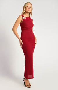Ruva Maxi Dress - Red