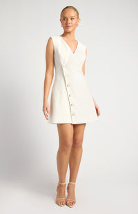 Katiya Vest Dress - White