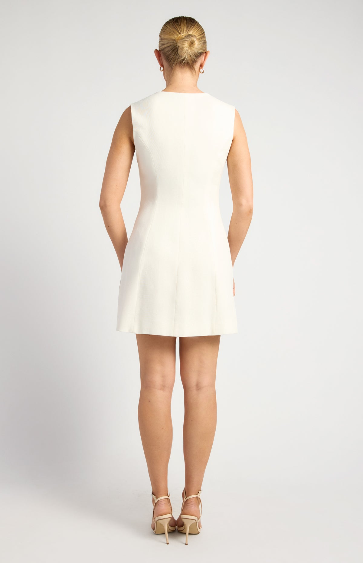 Katiya Vest Dress - White