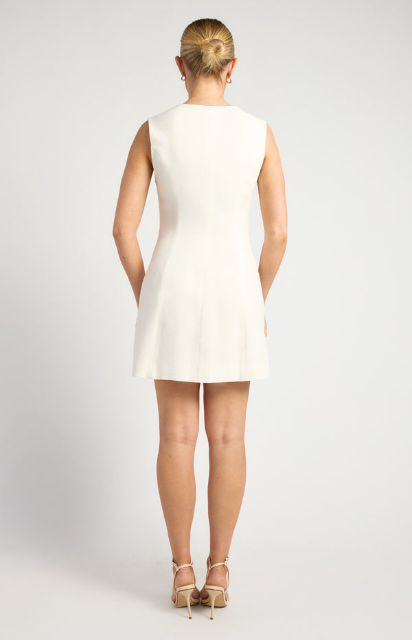 Katiya Vest Dress - White
