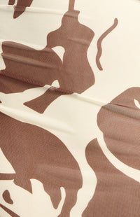 Anette Floral Off-Shoulder Maxi Dress - Chocolate