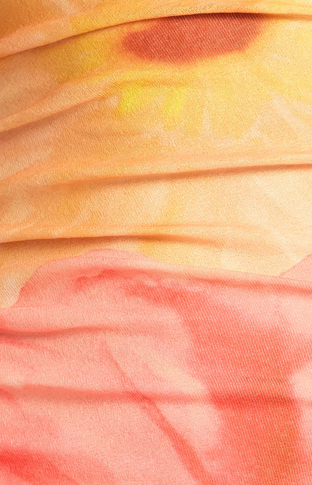 Anette Floral Off-Shoulder Maxi Dress - Coral Yellow